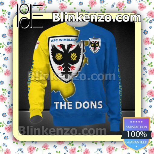 AFC Wimbledon The Dons Men T-shirt, Hooded Sweatshirt b