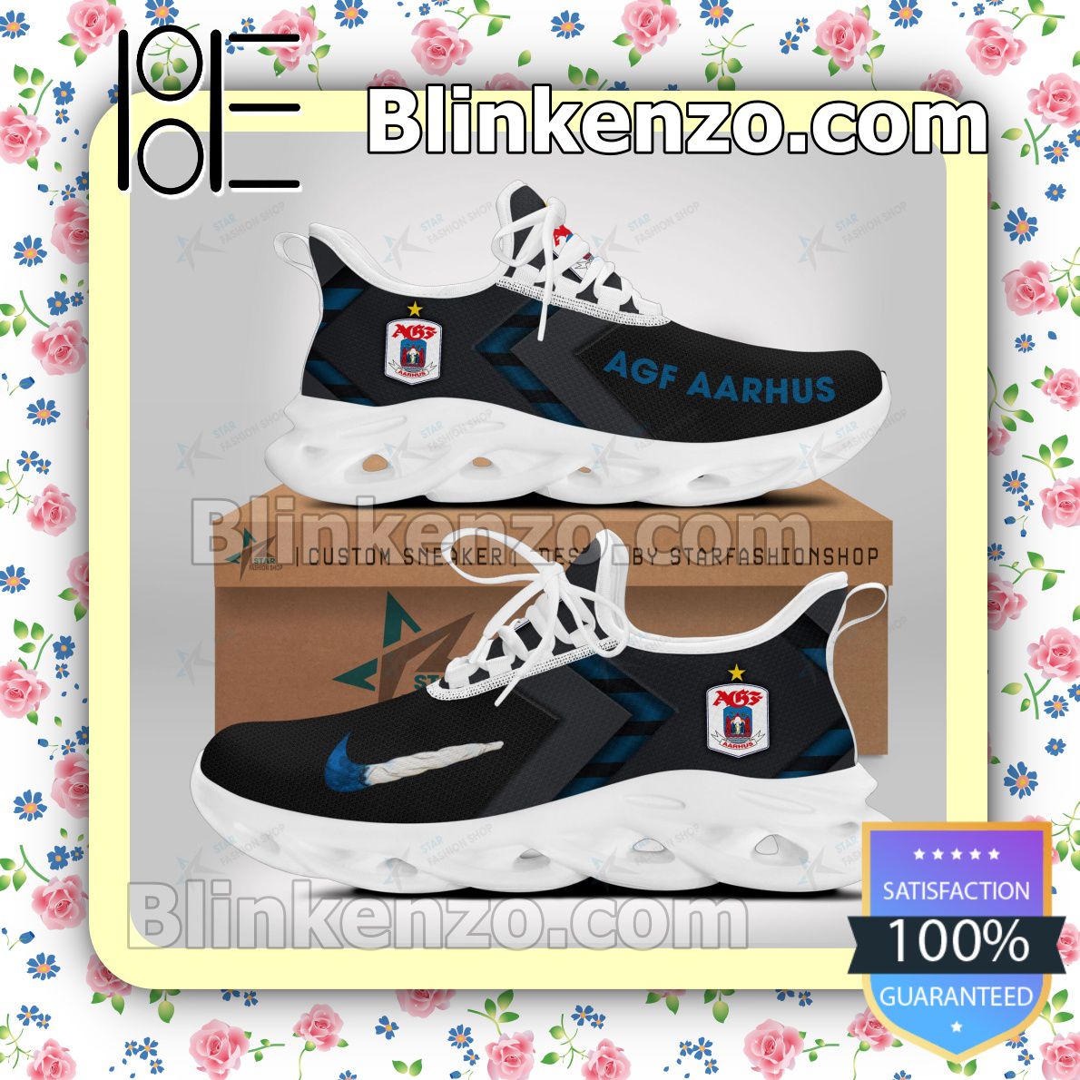 Fodbold Logo Print Sports Sneaker - Blinkenzo