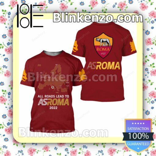All Roads Lead To As Roma 2022 Hooded Jacket, Tee