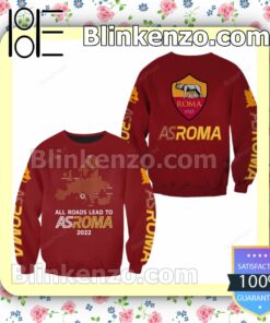 All Roads Lead To As Roma 2022 Hooded Jacket, Tee a