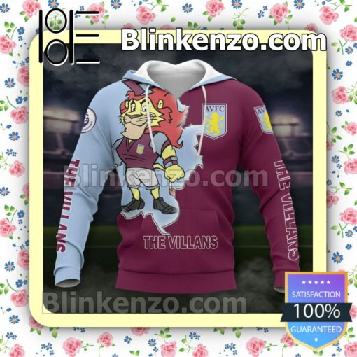 Aston Villa FC The Villans Men T-shirt, Hooded Sweatshirt a