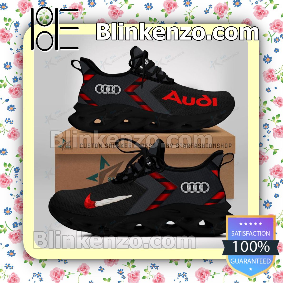 Audi Logo Print Sports Sneaker