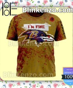 Baltimore Ravens Blood Jersey NFL Custom Halloween 2022 Shirts