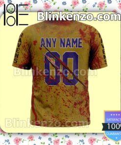 Unisex Baltimore Ravens Blood Jersey NFL Custom Halloween 2022 Shirts
