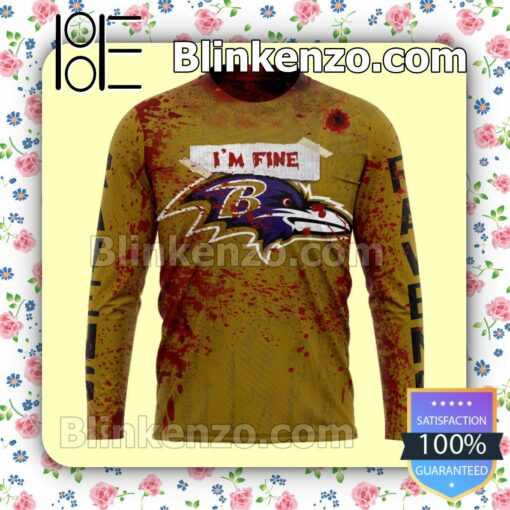 Top Rated Baltimore Ravens Blood Jersey NFL Custom Halloween 2022 Shirts