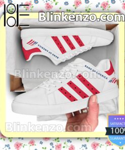 Bank of America Logo Brand Adidas Low Top Shoes