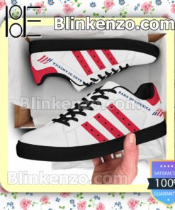 Bank of America Logo Brand Adidas Low Top Shoes a