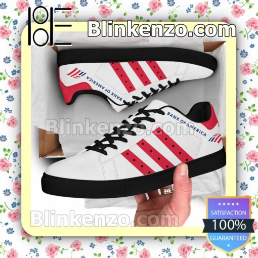 Bank of America Logo Brand Adidas Low Top Shoes a