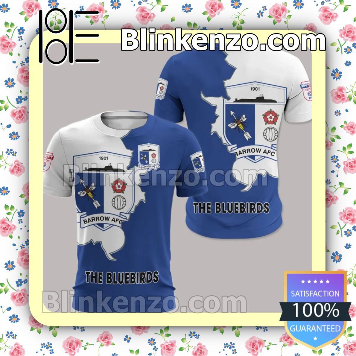 Barrow AFC The Bluebirds Men T-shirt, Hooded Sweatshirt