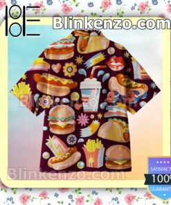 Beautiful Burgers, Tacos, Hot Dogs Men Short Sleeve Shirts a