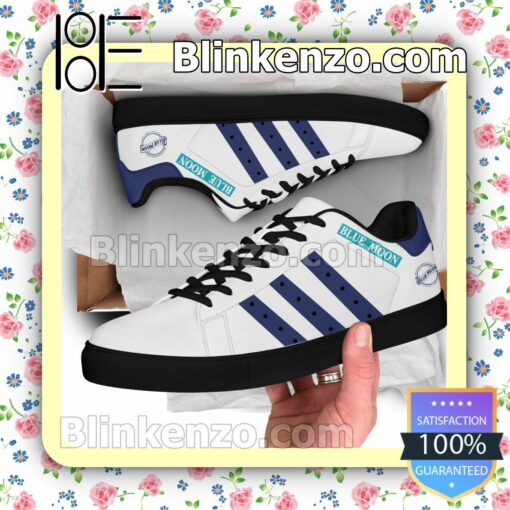 Blue Moon Logo Brand Adidas Low Top Shoes a