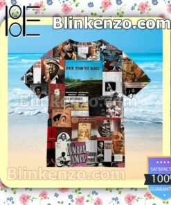 Blues Music Collage Men Short Sleeve Shirts a