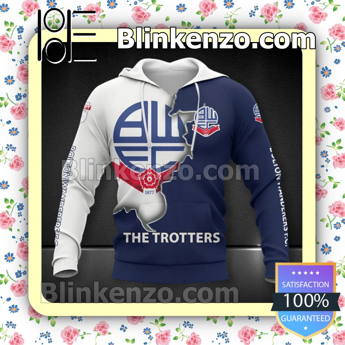Awesome Bolton Wanderers FC The Trotters Men T-shirt, Hooded Sweatshirt