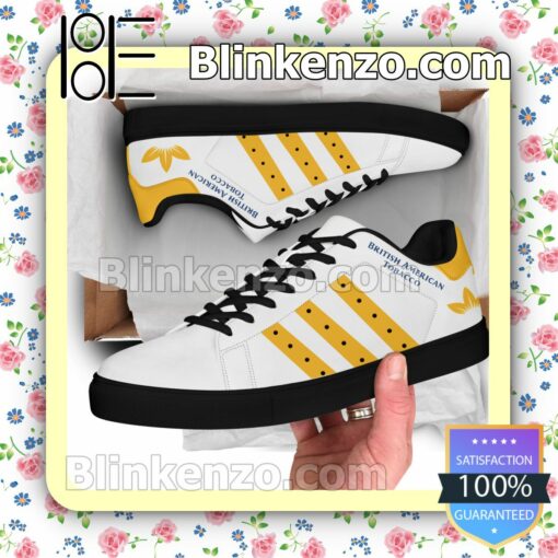 British American Tobacco Logo Brand Adidas Low Top Shoes a