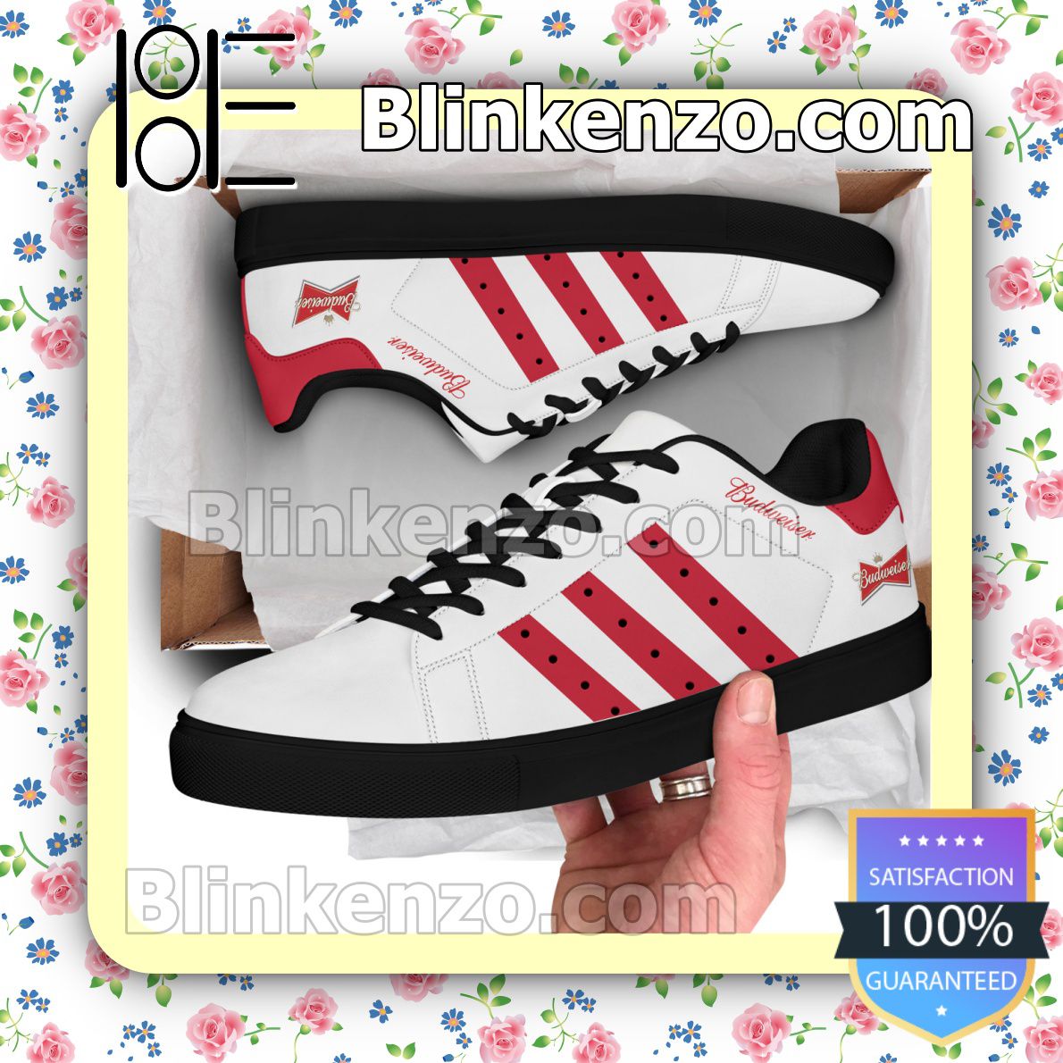 US Shop Budweiser Logo Brand Adidas Low Top Shoes