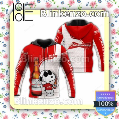 Budweiser With Snoopy Hooded Jacket, Tee a