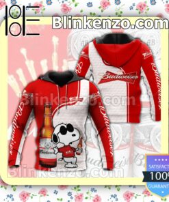 Budweiser With Snoopy Hooded Jacket, Tee c