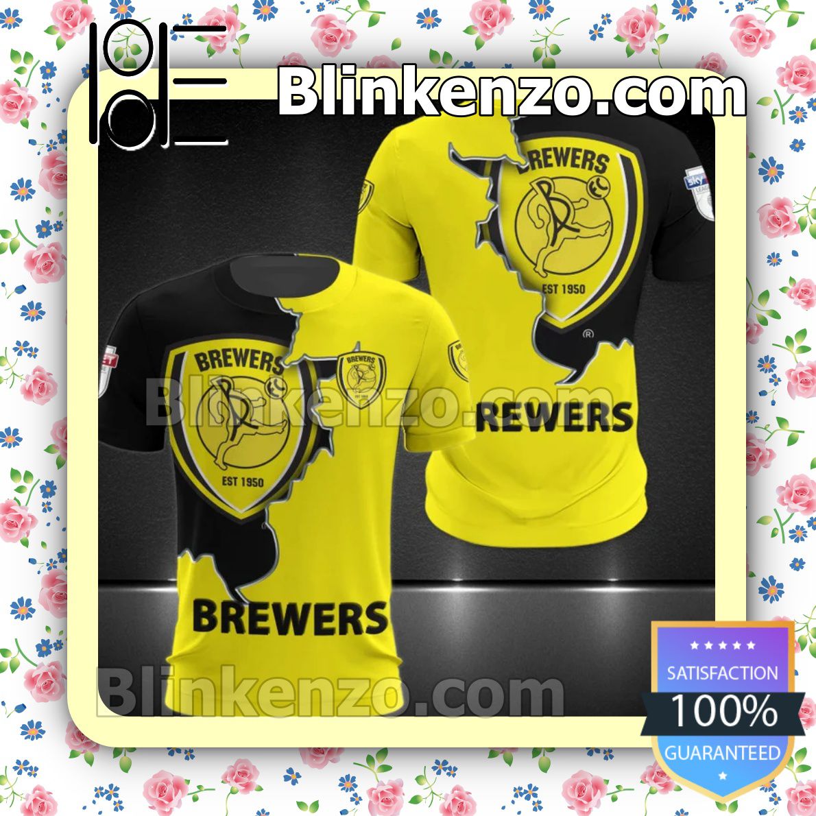 Burton Albion FC Brewers Men T-shirt, Hooded Sweatshirt
