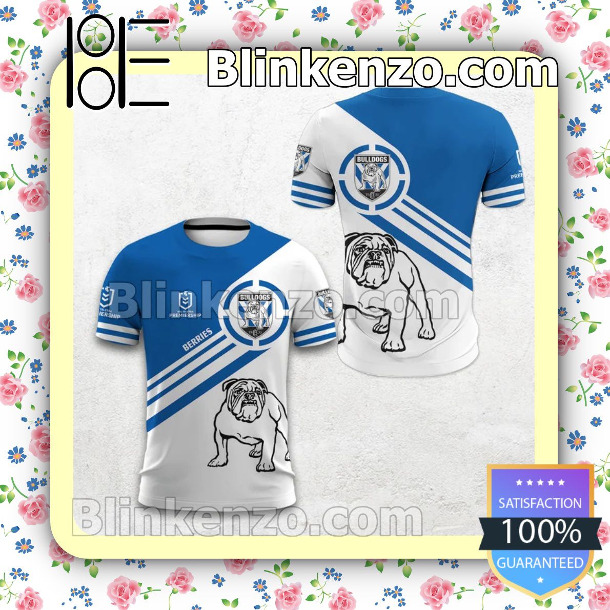 Us Store Canterbury-bankstown Bulldogs Berries Nrl Telstra Premiership Men T-shirt, Hooded Sweatshirt