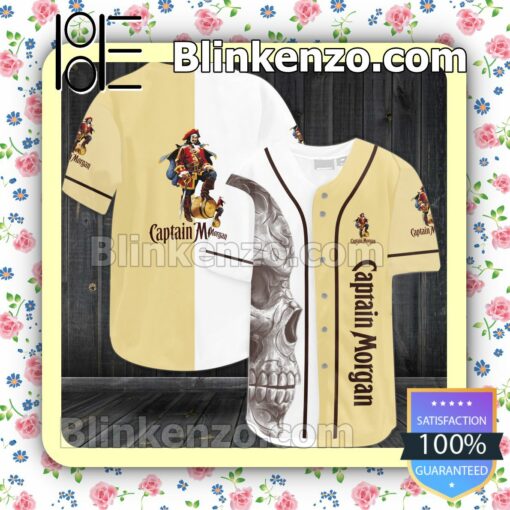 Captain Morgan Skull Custom Baseball Jersey for Men Women