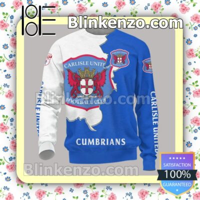 Carlisle United FC Cumbrians Men T-shirt, Hooded Sweatshirt b