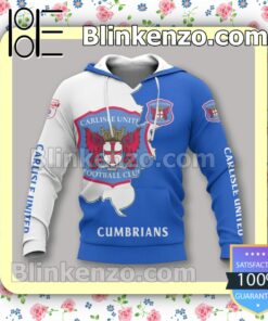 Carlisle United Football Club Cumbrians Men T-shirt, Hooded Sweatshirt c