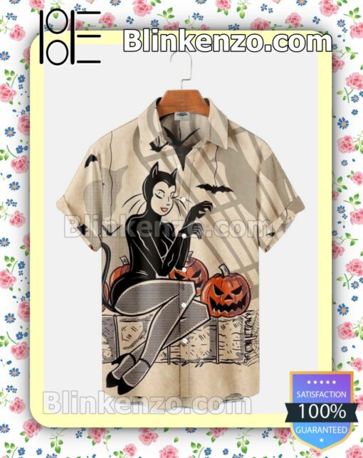 Catwoman Halloween Pin Up Halloween 2022 Idea Shirt