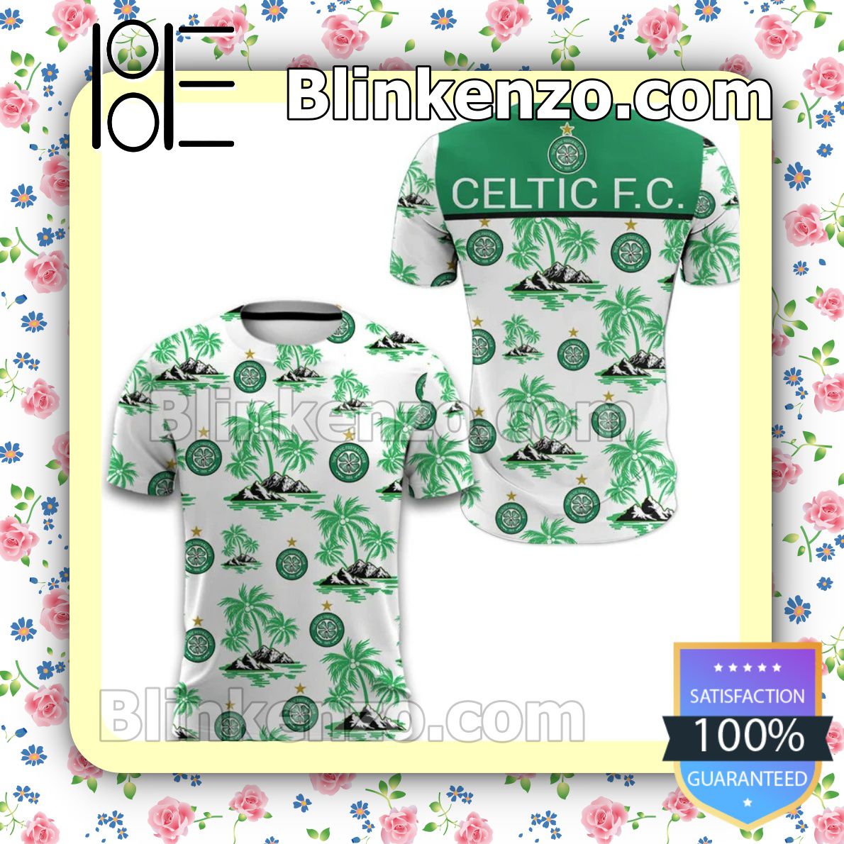 Celtic FC Coconut Tree Men T-shirt, Hooded Sweatshirt