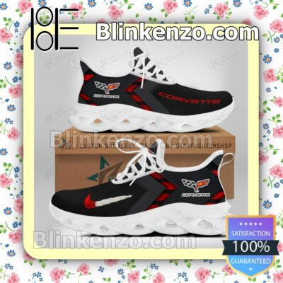 Chevrolet Corvette Logo Print Sports Sneaker b