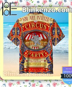 Circus Party With Elephants Men Short Sleeve Shirts a