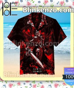 Classic Dante From Devil May Cry Men Short Sleeve Shirts