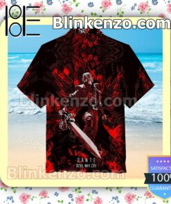 Classic Dante From Devil May Cry Men Short Sleeve Shirts a