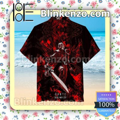 Classic Dante From Devil May Cry Men Short Sleeve Shirts a