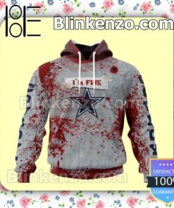 Best Shop Dallas Cowboys Blood Jersey NFL Custom Halloween 2022 Shirts