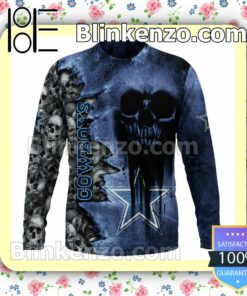Fantastic Dallas Cowboys Cemetery Skull NFL Custom Halloween 2022 Shirts