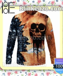 US Shop Denver Broncos Cemetery Skull NFL Custom Halloween 2022 Shirts