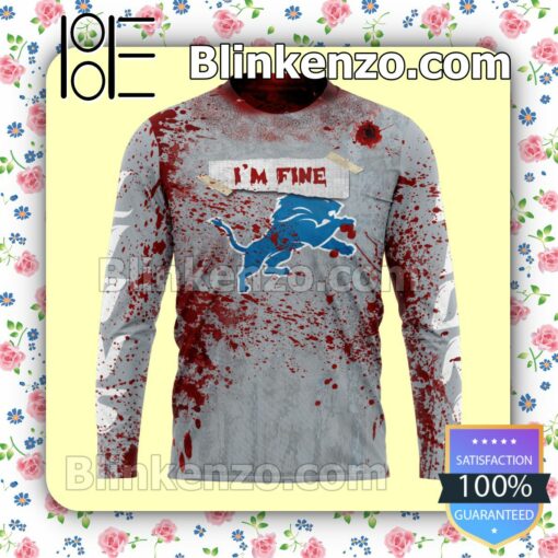 Present Detroit Lions Blood Jersey NFL Custom Halloween 2022 Shirts