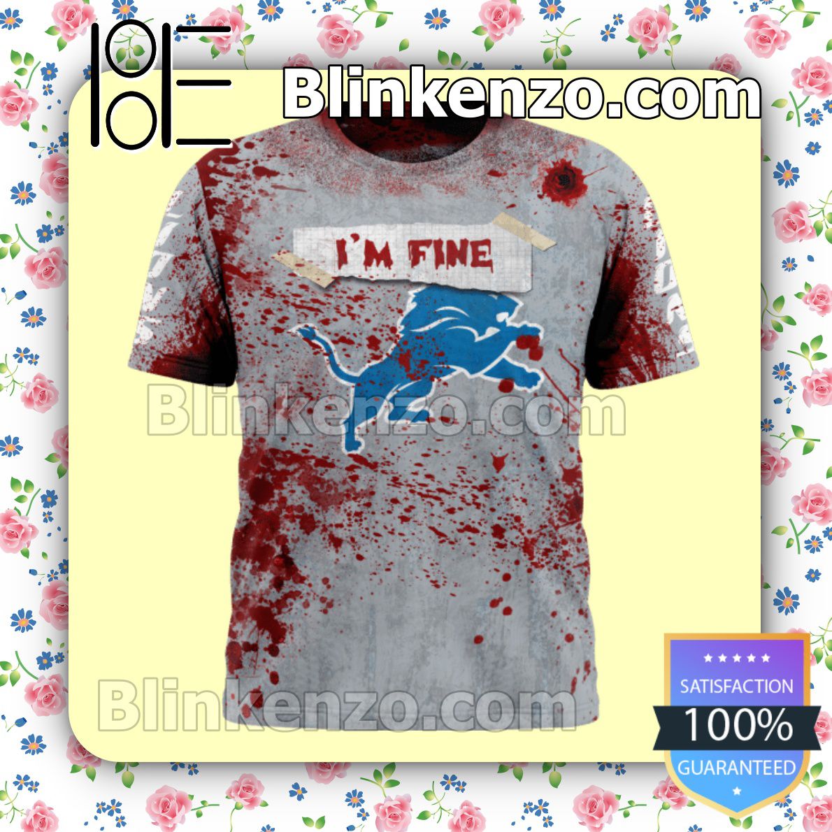 Best Shop Detroit Lions Blood Jersey NFL Custom Halloween 2022 Shirts