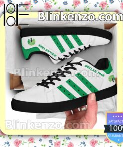 Dollar Tree Logo Brand Adidas Low Top Shoes a