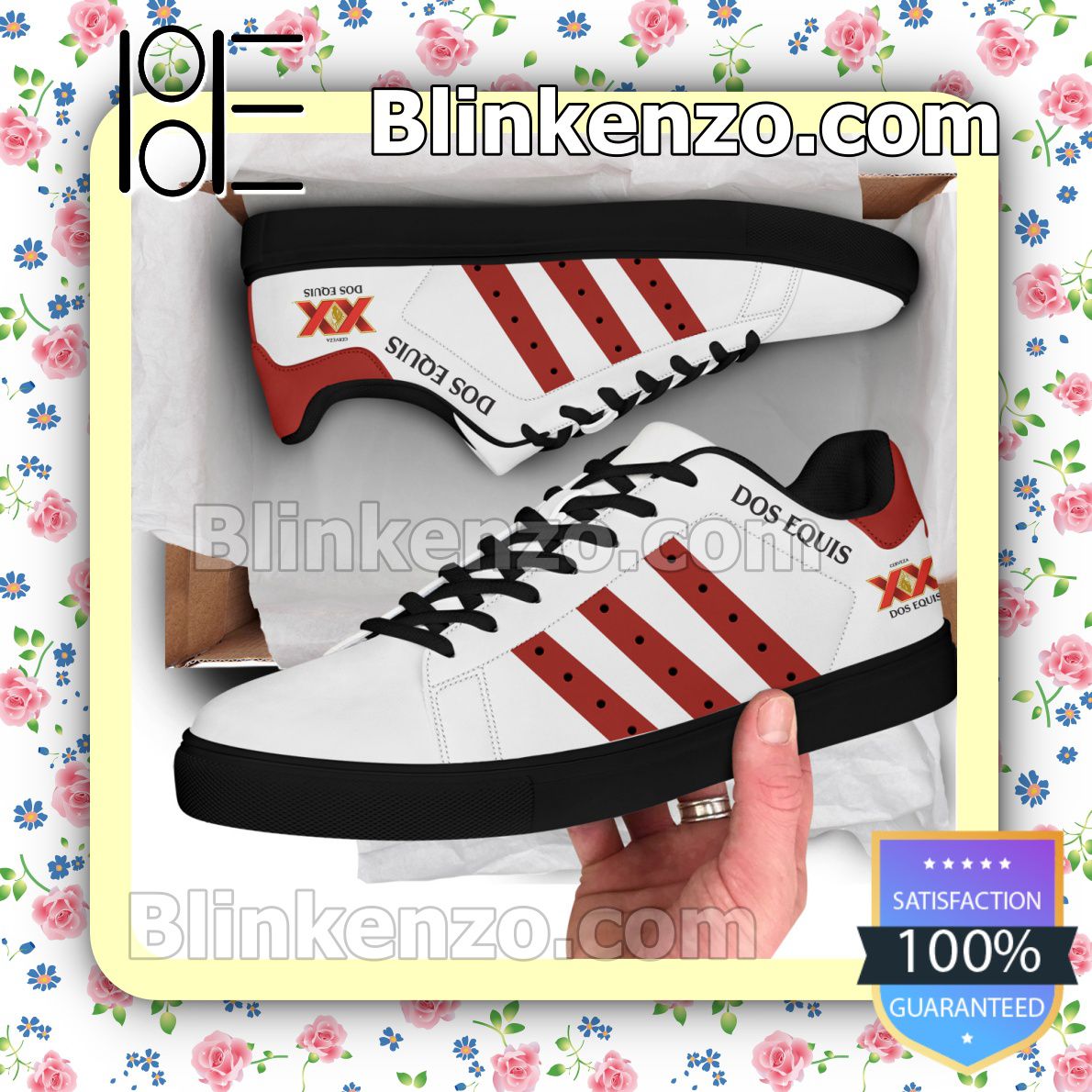 Gorgeous Dos Equis Logo Brand Adidas Low Top Shoes