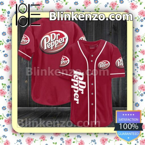 Dr Pepper Custom Baseball Jersey for Men Women