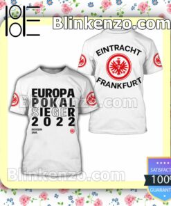 Eintracht Frankfurt Europa Pokal Sieger 2022 White Hooded Jacket, Tee
