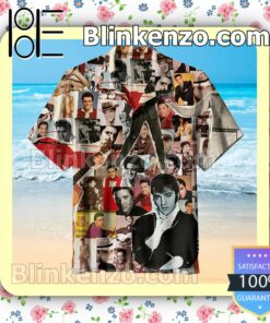 Elvis Presley Collage Men Short Sleeve Shirts