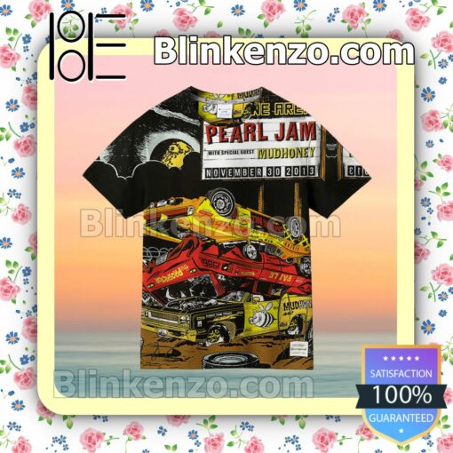 Faile X Pearl Jam Men Short Sleeve Shirts a