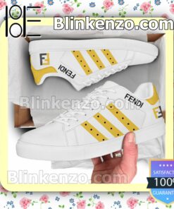 Fendi Logo Brand Adidas Low Top Shoes