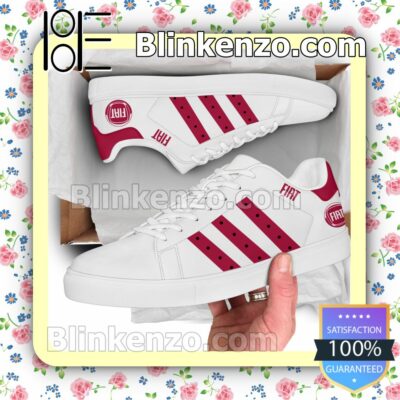 Fiat Logo Brand Adidas Low Top Shoes