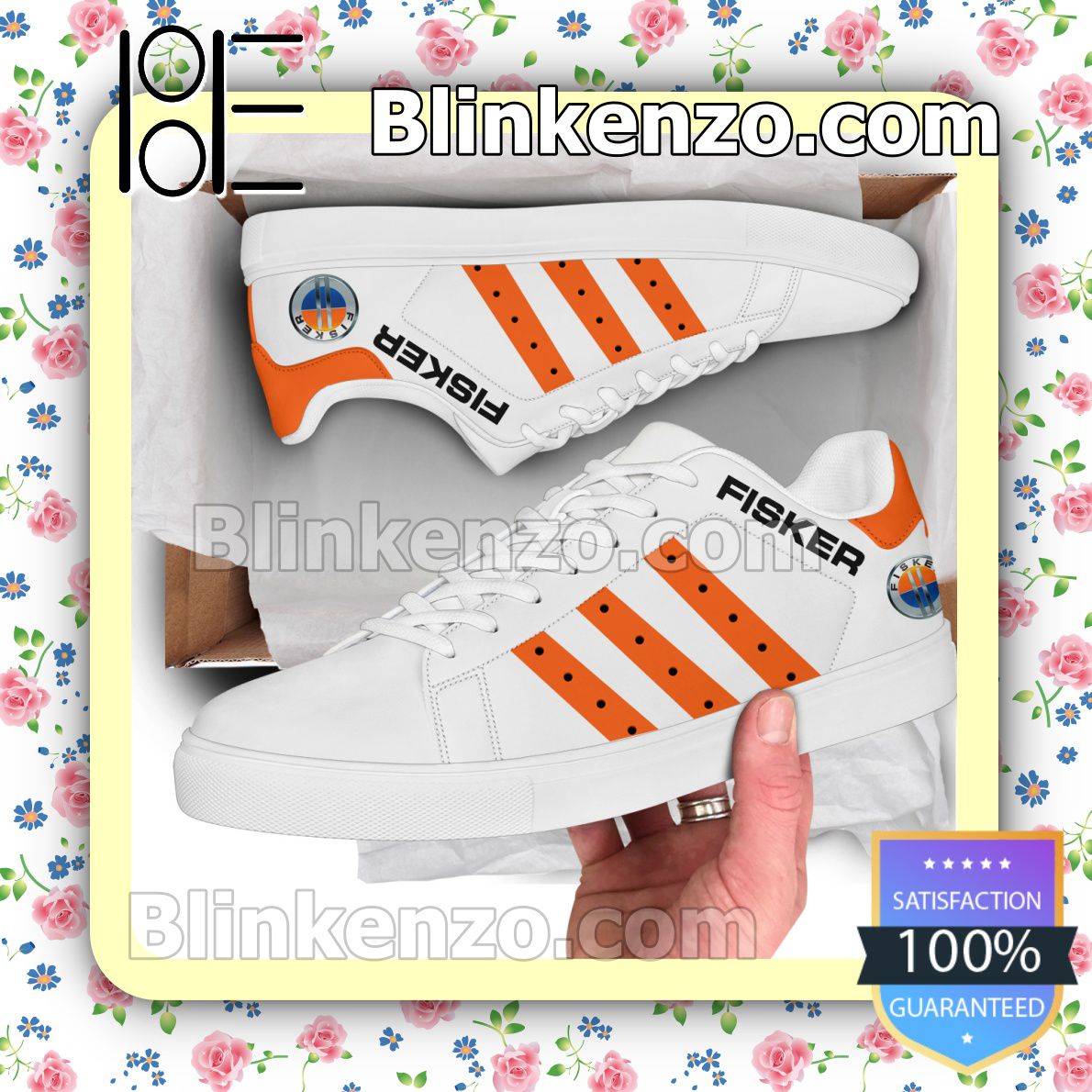 Fisker Logo Brand Adidas Low Top Shoes