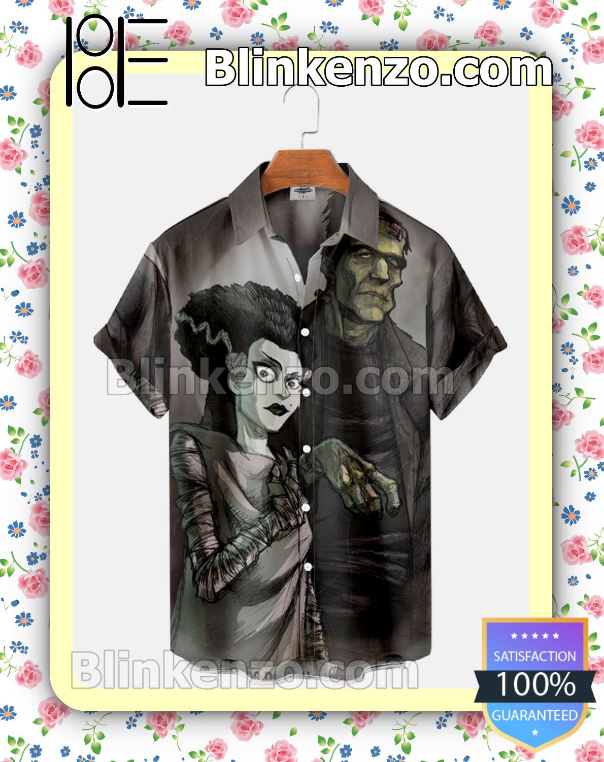 Absolutely Love Frankenstein And The Bride Art Halloween 2022 Idea Shirt