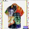 Frankenstein And The Bride Halloween 2022 Idea Shirt
