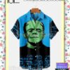 Frankenstein Horror Blue Halloween 2022 Idea Shirt